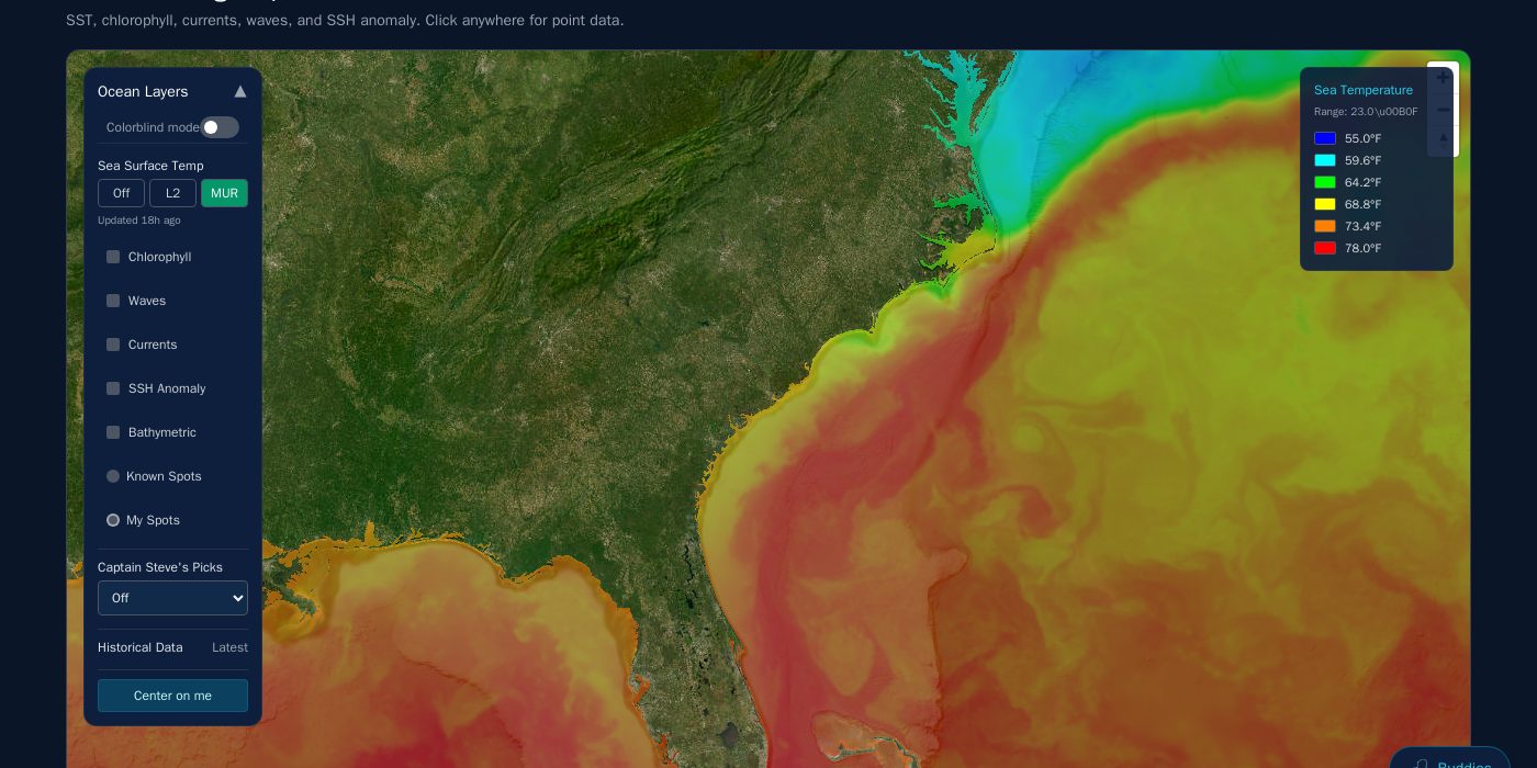 Ocean & Fishing Data preview